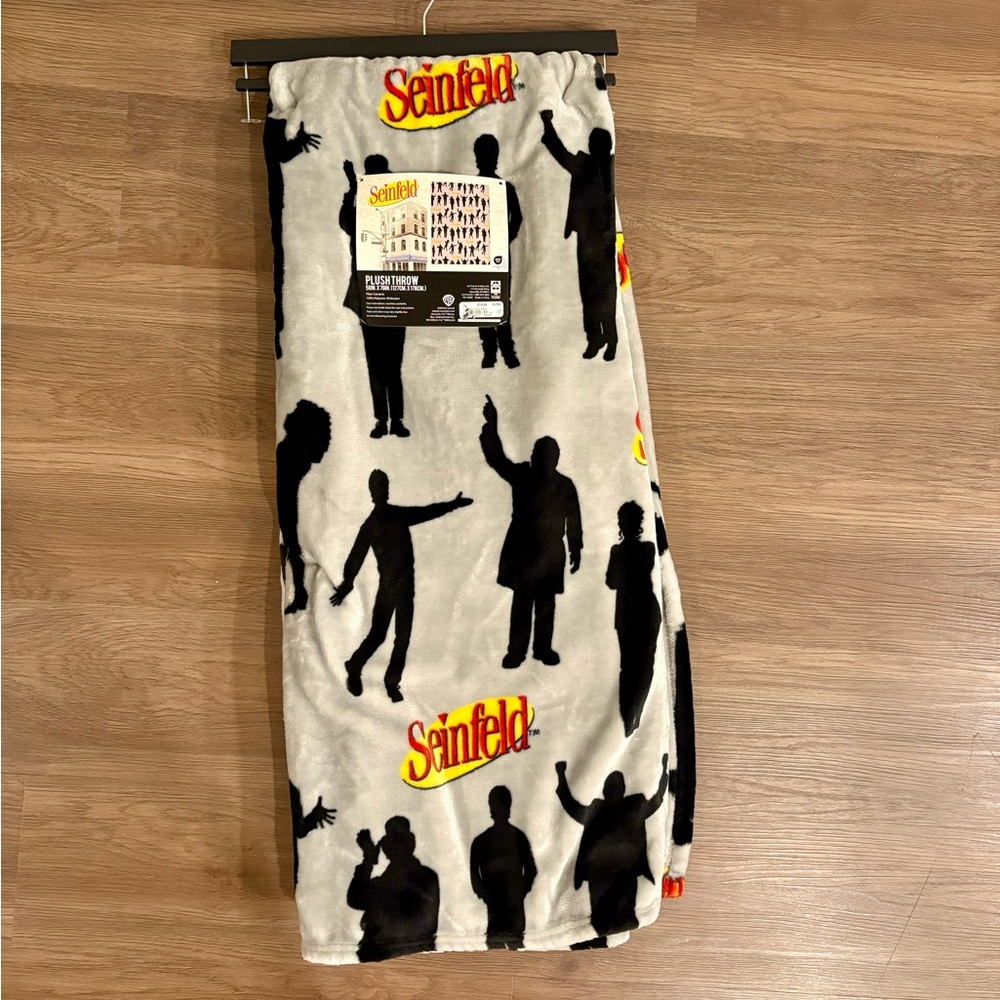 NWT viral Seinfeld TV show plush throw blanket